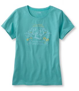 Graphic Knit Tee Short Sleeve, Blue Turquoise/L.L.Bean