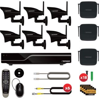 Defender Pro 8 Channel, 6 Camera Wireless Security System   Model 21313