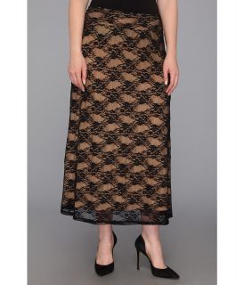 Karen Kane Plus Size Lace Maxi Skirt Womens Skirt (Black)
