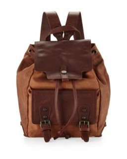 Tracy Washed Leather Backpack, Cognac   Frye