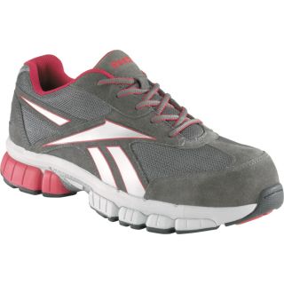 Reebok Composite Toe EH Cross Trainer Work Shoe   Gray/Red, Size 10 1/2, Model