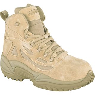 Reebok Rapid Response 6 Inch Composite Toe Zip Boot   Desert Tan, Size 7 1/2,