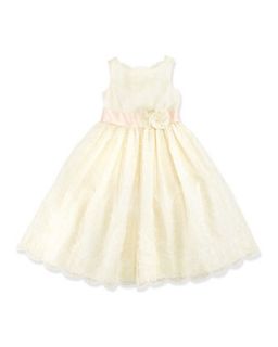 Embroidered Silk Organza Dress, Girls 4 6X   Ralph Lauren Childrenswear