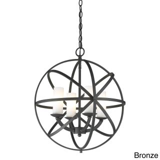 Aranya 4 light Orbit Pendant