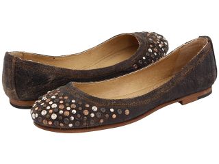 Frye Carson Studded Ballet Womens Flat Shoes (Gray)
