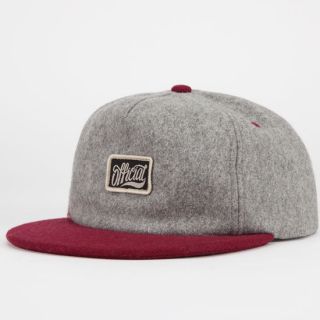 Rojo Mens Unstructured Strapback Hat Grey One Size For Men 247569115