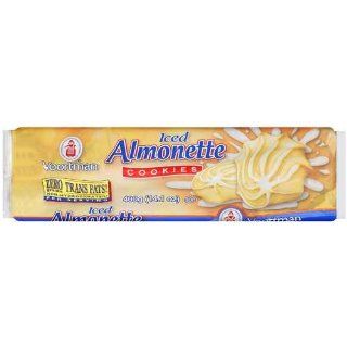 Voortman   Iced Almonette Cookies  14.1 oz  Grocery & Gourmet Food
