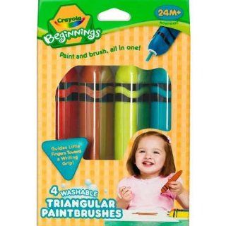 Crayola Beginnings Washable Triangular Paintbrushes Toys & Games