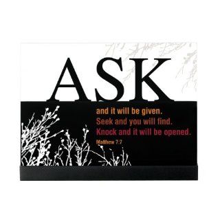 Ask & It Will Be Glas Screened Free Standing Wood Plaque  Decorative Plaques  
