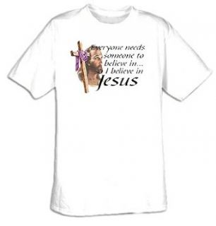 I Believe in Jesus Christian God Adult T shirt Tee Shirt Clothing