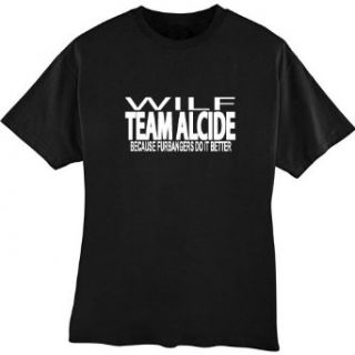 Team Alcide Wilf Unisex Tshirt (Large, Black) Clothing