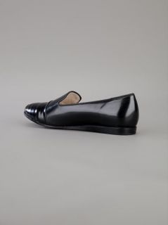 B Store  Flat Leather Loafer