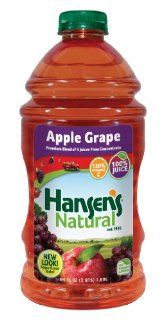 Hansen's Apple Grape Juice, 64 Ounce Bottles (Pack of 8)  Fruit Juices  Grocery & Gourmet Food