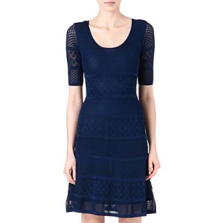 ISSA   Patterned knitted dress