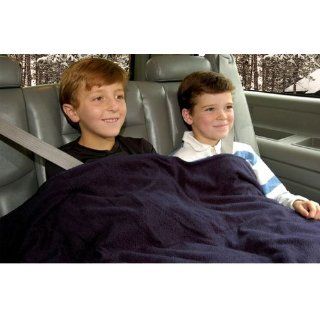 Trillium Worldwide Car Cozy 2 12 Volt Heated Travel Blanket (Navy, 58" x 42") Automotive