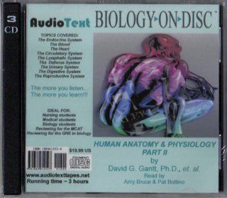 Human Anatomy & Physiology Part 2 (Biology on Disc) David G. Gantt 9781884612527 Books