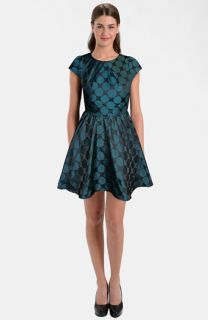 LABEL by five twelve Jacquard Taffeta Fit & Flare Dress