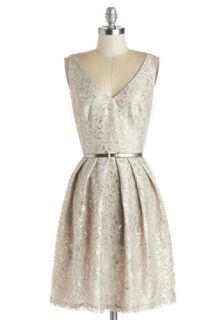Silver Belle of the Ball Dress  Mod Retro Vintage Dresses