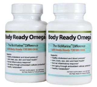Body Ready Omega   Rejuvenating Omega 3 Health Supplements   Contains Omega 3, Calamarine Oil, More DHA Than Fish Oil   2 Month Supply   60 Day Money Back Guarantee   Countless Benefits   Increased Energy and Bloodflow   By Marine Essentials Health & 