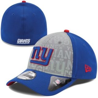 Mens New Era Royal Blue New York Giants 2014 NFL Draft 39THIRTY Flex Hat