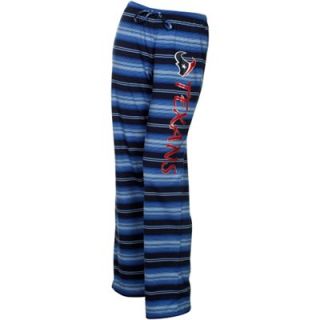 Houston Texans Ladies Nuance Striped Knit Pant   Navy Blue