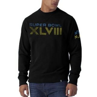 47 Brand Super Bowl XLVIII Striker Crew Pullover Sweatshirt   Black