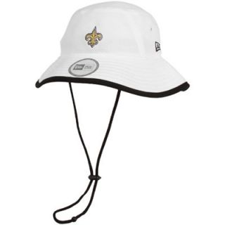 New Era New Orleans Saints Training Bucket Hat   White