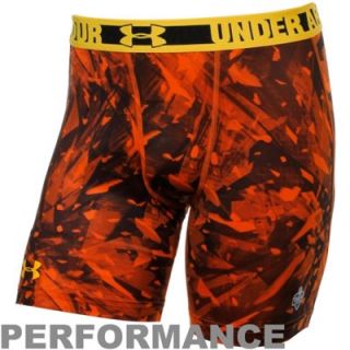 Under Armour 2013 NFL Combine Authentic Shatter Performance Compression Shorts   Orange