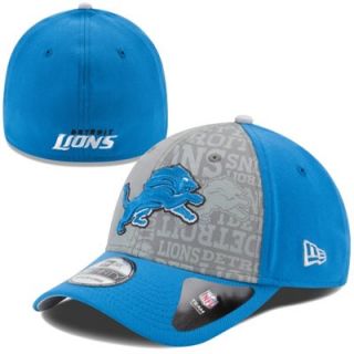 Mens New Era Light Blue Detroit Lions 2014 NFL Draft 39THIRTY Flex Hat