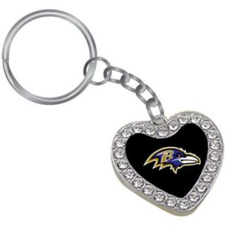 Touch by Alyssa Milano Baltimore Ravens Crystal Heart Keychain