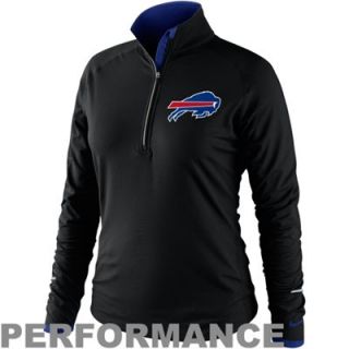 Nike Buffalo Bills Womens Conversion Half Zip Performance Jacket   Black