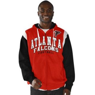 Atlanta Falcons Scrimmage Full Zip Hooded Swearshirt   Red/Black/White