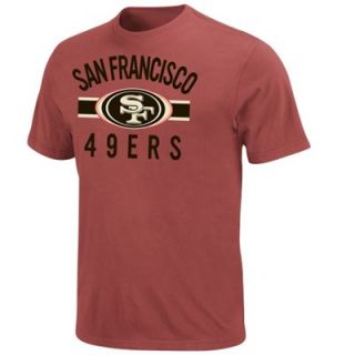 San Francisco 49ers Pigment Vintage Roster T Shirt   Scarlet