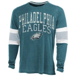 Philadelphia Eagles Post Up Long Sleeve T Shirt   Midnight Green