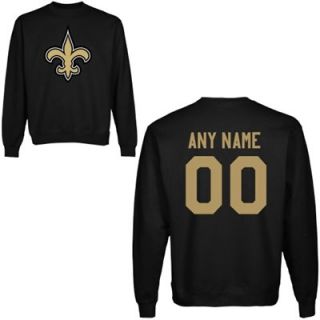 New Orleans Saints Mens Custom Any Name & Number Crewneck Sweatshirt