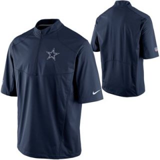 Nike Dallas Cowboys Hot Short Sleeve Quarter Zip Performance Jacket   Navy Blue
