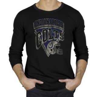 Junk Food Indianapolis Colts Time Out Long Sleeve Thermal T Shirt   Black