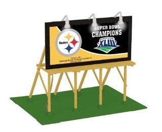 MTH Train O 30 90326 NFL Pittsburgh Steelers Lighted Billboard Super Bowl XLIII Toys & Games