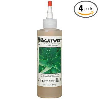 Agasweet Pure Vanilla Flavored Agave Nectar, 12 Ounce Squeeze Bottles (Pack of 4)  Syrups  Grocery & Gourmet Food