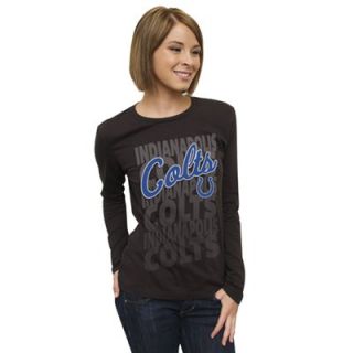 Indianapolis Colts Womens Team Repeat Long Sleeve T Shirt   Black