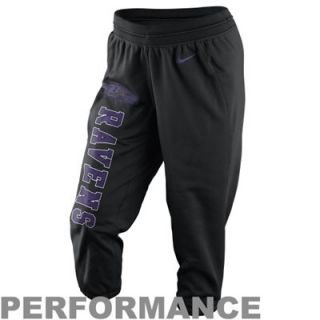 Nike Baltimore Ravens Womens Wildcard All Time Performance Capri Pants   Black