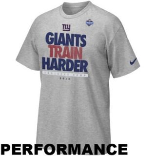 Nike New York Giants 2013 Train Harder Performance T Shirt   Ash