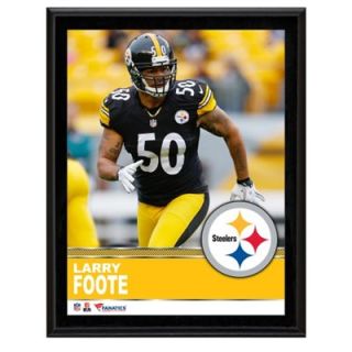 Larry Foote Pittsburgh Steelers Sublimated 10.5 x 13 Plaque
