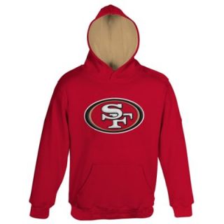 San Francisco 49ers Youth Logo Pullover Hoodie   Scarlet