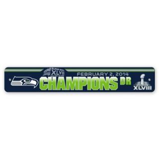 Seattle Seahawks Super Bowl XLVIII Champions Street Sign