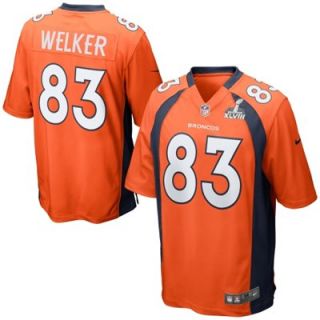Nike Wes Welker Denver Broncos Super Bowl XLVIII Game Jersey   Orange