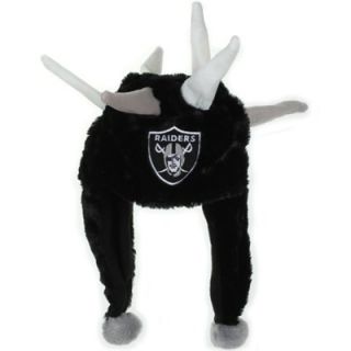 Oakland Raiders Spike Dangle Hat   Black