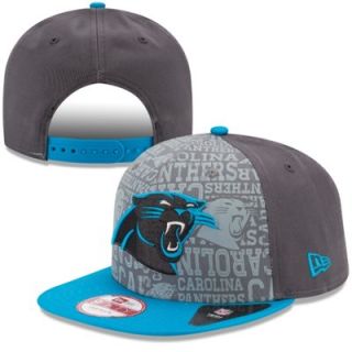 Mens New Era Graphite Carolina Panthers 2014 NFL Draft 9FIFTY Snapback Hat