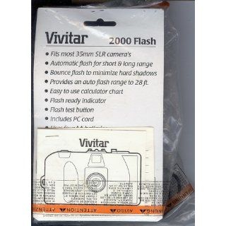 Vivitar 2000 Hotshoe Flash Manual Adjust Automatic  On Camera Shoe Mount Flashes  Camera & Photo