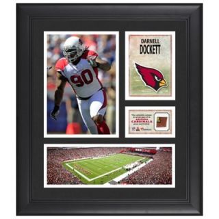 Darnell Dockett Arizona Cardinals Framed 15 x 17 Collage with Game Used Football